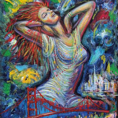 Janis Rising Over the Bay