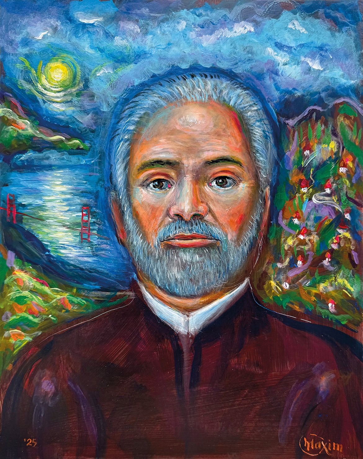 Elder of the Bay: Portrait Beneath the Luminous Sky