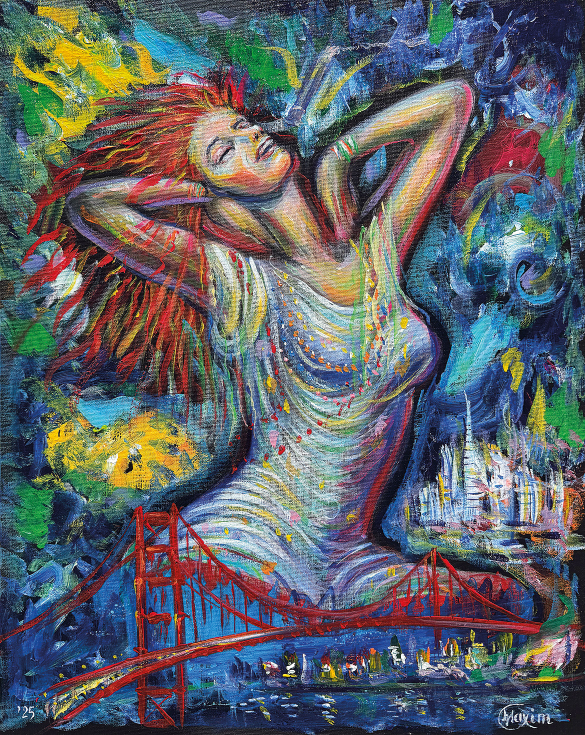 Janis Rising Over the Bay