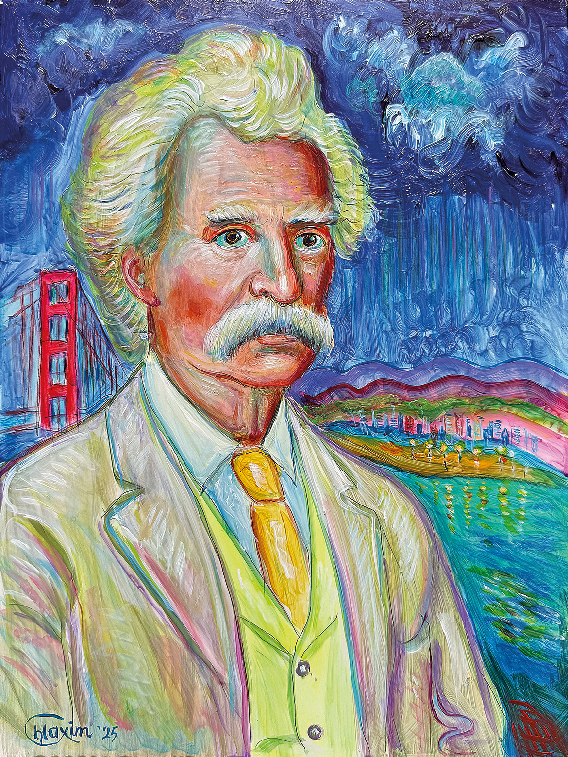 Mark Twain Over the Golden Gate